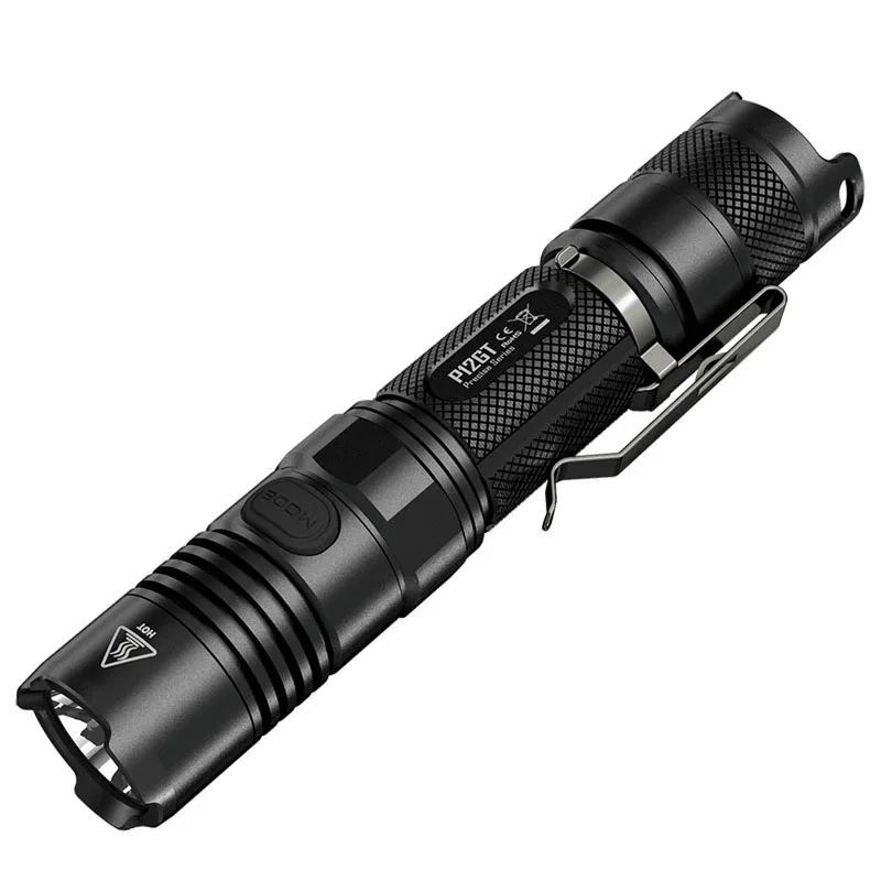 NITECORE P12GT тактический фонарь XP-L HI V3 Макс 1000 люмен луч расстоянии 320 измерительный прибор наружный поисковый Фонарь ручной фонарь