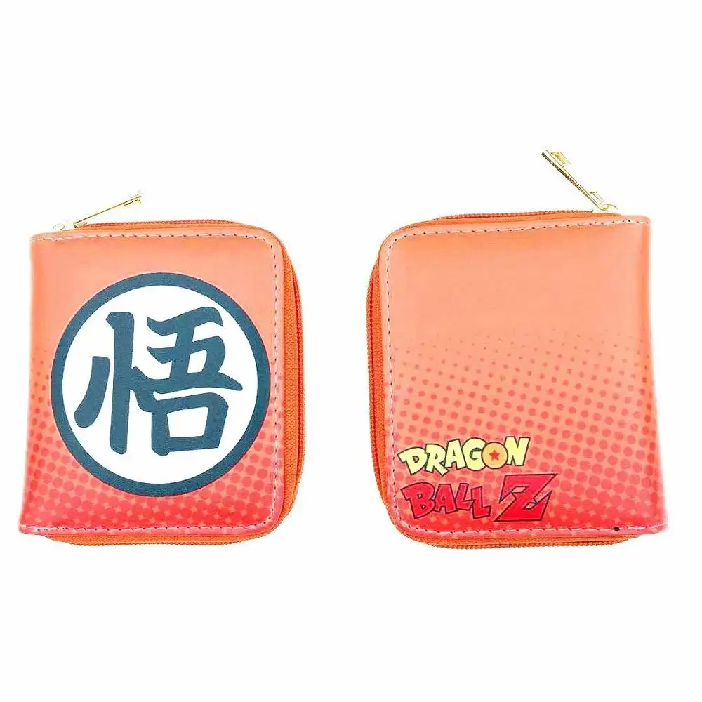 K Аниме Dragon Ball Z кожаный кошелек на молнии карты органайзер для монетницы кошельки подарки дети милый мультфильм мини кошелек - Цвет: K