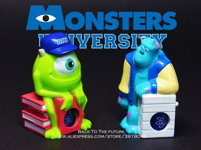 Disney Monsters unique Mike Wazowski 2 шт./компл. 6 см фигурка аниме мини украшение коллекция пвх