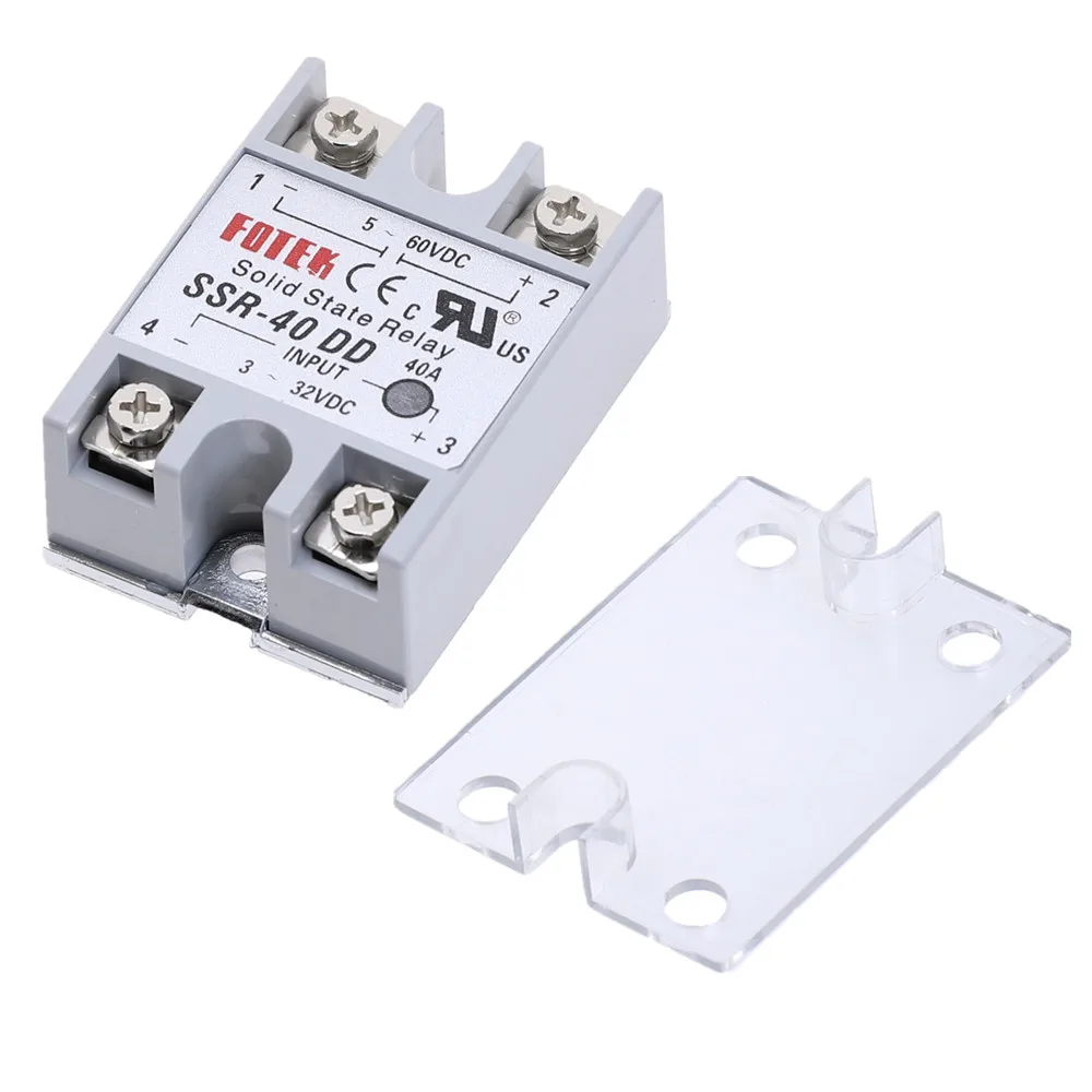 1 шт. однофазный твердотельный модуль реле SSR-40DD dc-dc 40 DD 3-32 В dc до 5-60 в dc SSR 40A