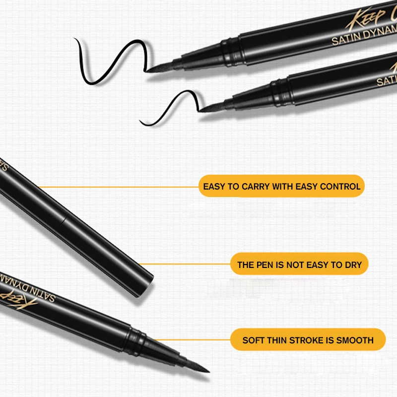 ROREC Улучшенная жидкая наклейка для подводки глаз гелевая подводка черный