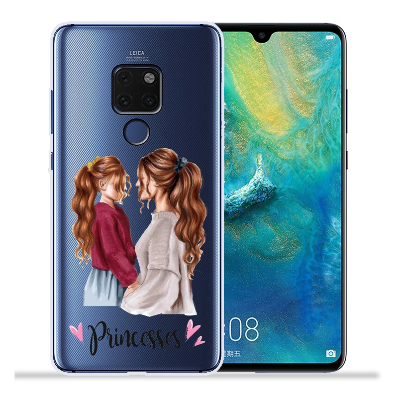 Модный чехол для телефона Super Dad мамы и дочки Huawei Mate 20 Lite Pro 9 10 Nova 2 Plus A3 Nova3i
