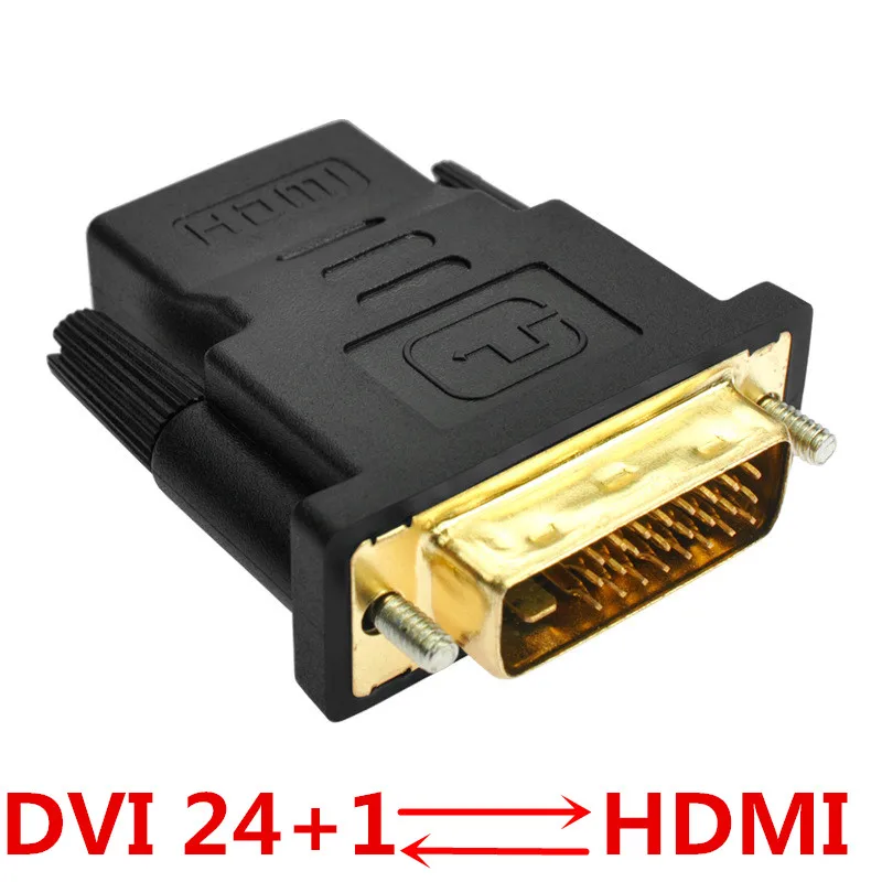 1 шт. DVI 24 + штекер на HDMI гнездо адаптер конвертер позолоченный к преобразователь