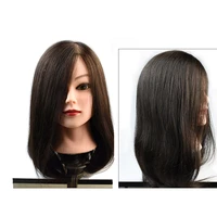 mannequin head salon 100 real hair natural black hair training hairdressing practice cosmetology in mannequins model dummy head