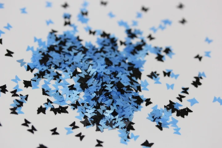 Черная синяя Смешанная растворимая Бабочка для дизайна ногтей и других