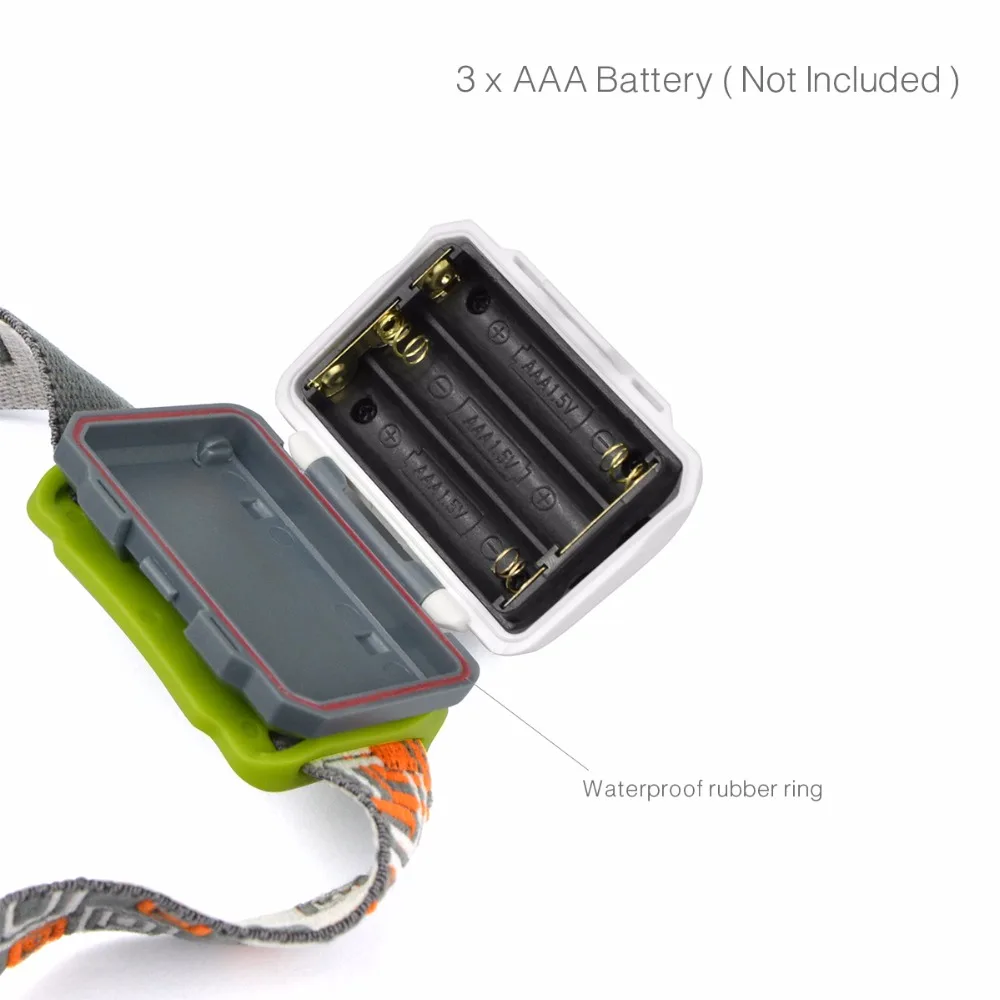 Головной Светодиодный фонарь с питанием от AAA CREE Q5 4 модели светодиодный головной