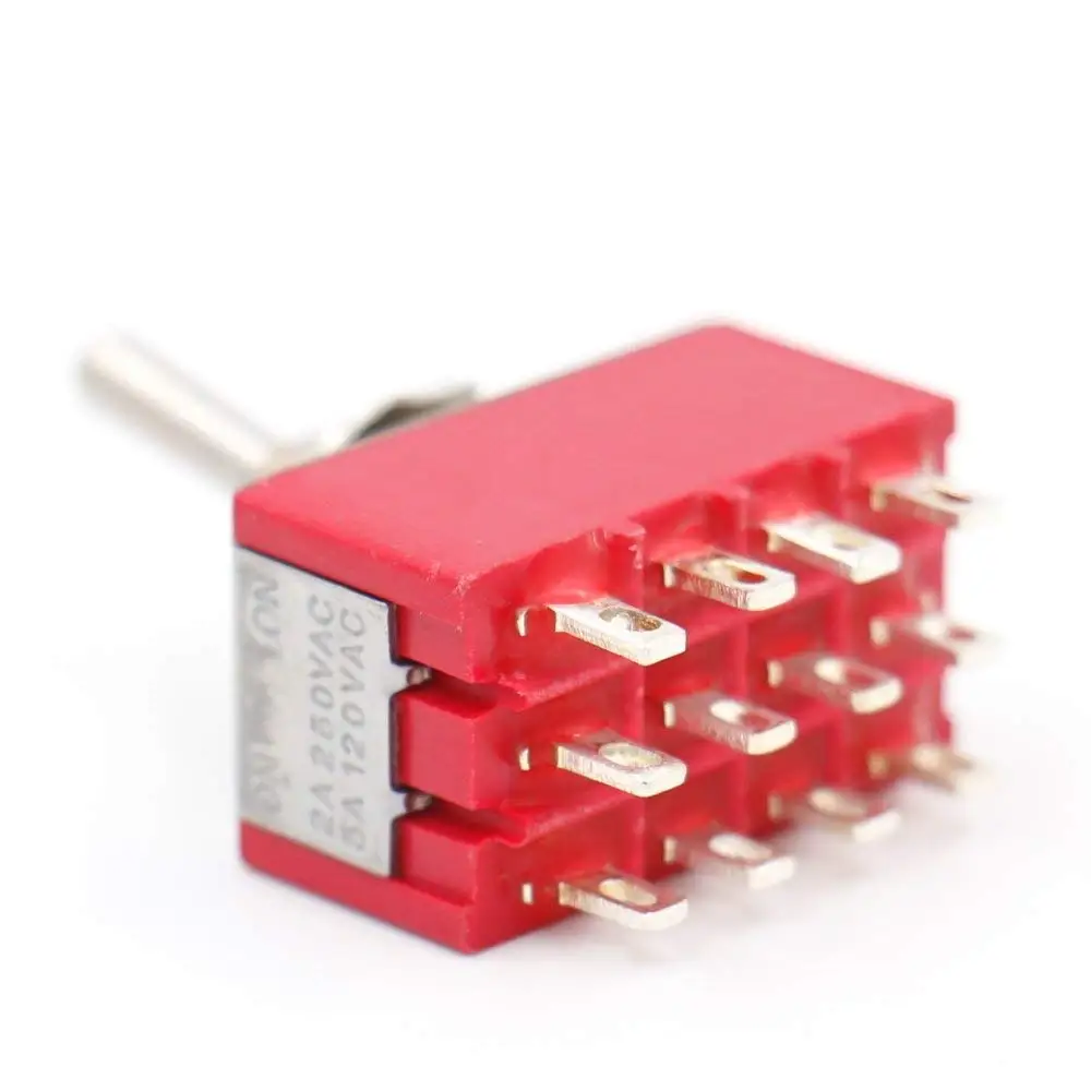 2 предмета AC 250V 2A 120V 5A 12 штепселный 4PDT MTS-402 Вкл/на MTS-403 вкл/выкл-на тумблер |