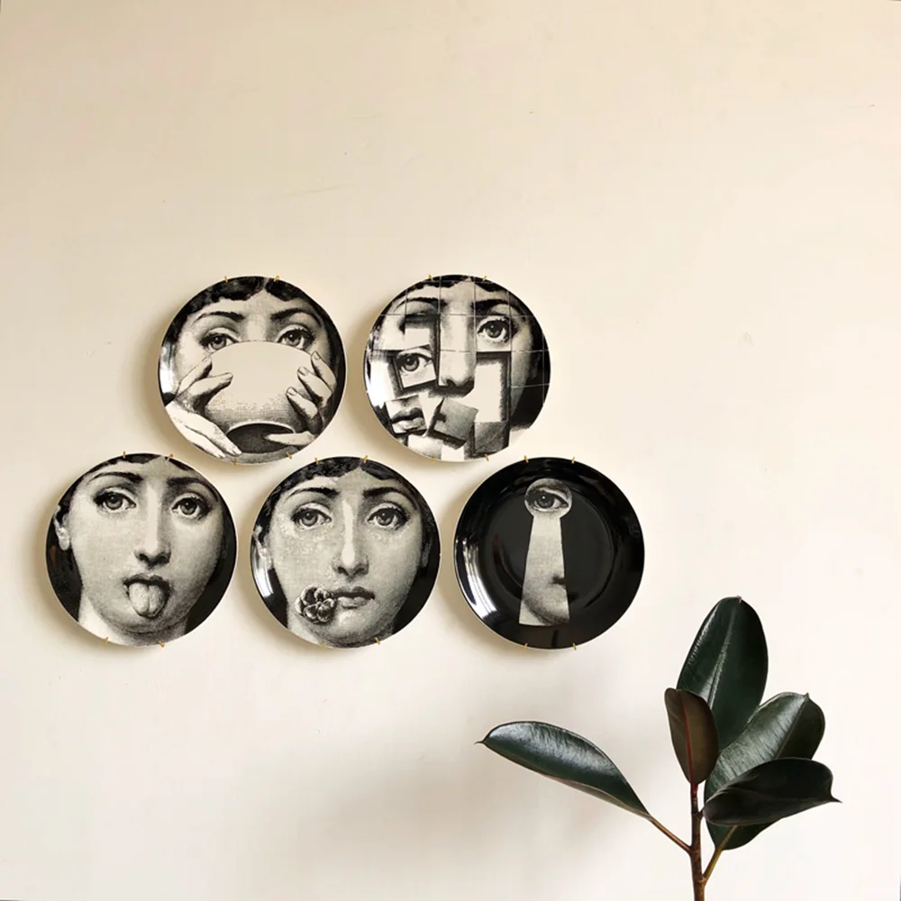 8 дюймов винтажные тарелки Fornasetti скандинавские домашние студийные гостиничные