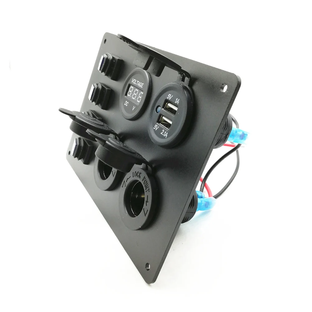 2019 1 шт. 4 позиционный переключатель Панель управления водонепроницаемый с USB