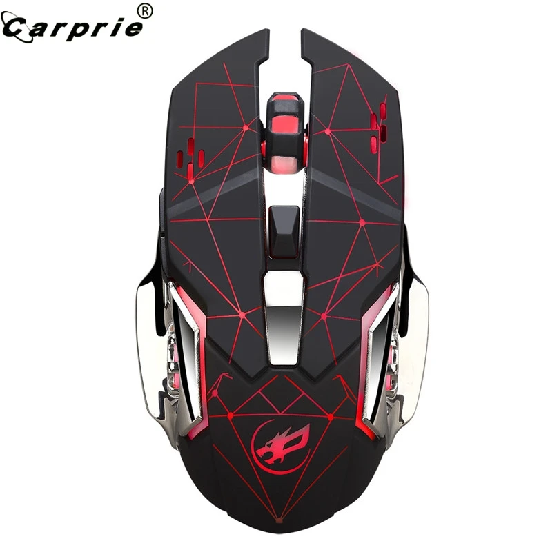CARPRIE 1 шт. Беспроводная игровая мышь с зарядкой 6 кнопок 3200 точек/дюйм