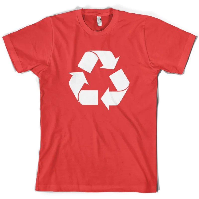 Recycling Symbol Мужская футболка 10 цветов Recycle Gift ClothingMen'S футболки в летнем стиле