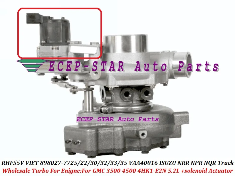 + Электромагнитный привод Turbo RHF55V VIET 8980277725 8980277722 VAA40016 для ISUZU NRR NPR NQR грузовик GMC 3500