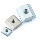 100 шт. 50 шт. 20 шт. M3 M4 M5 M6 T блок квадратные гайки T-Track раздвижной молоток гайка для крепления алюминиевого профиля 2020 3030 4040 4545