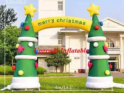 

4m merry Christmas inflatable tree arch outdoor decoration inflatable Christmas arch for holiday
