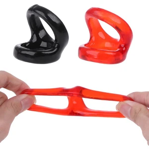 Пенис кольцо для полового члена двойные кольца мяч Растяжка для задержки эякуляция Мужские Кольца Секс игрушки Хрустальный пенис замок дропшиппинг