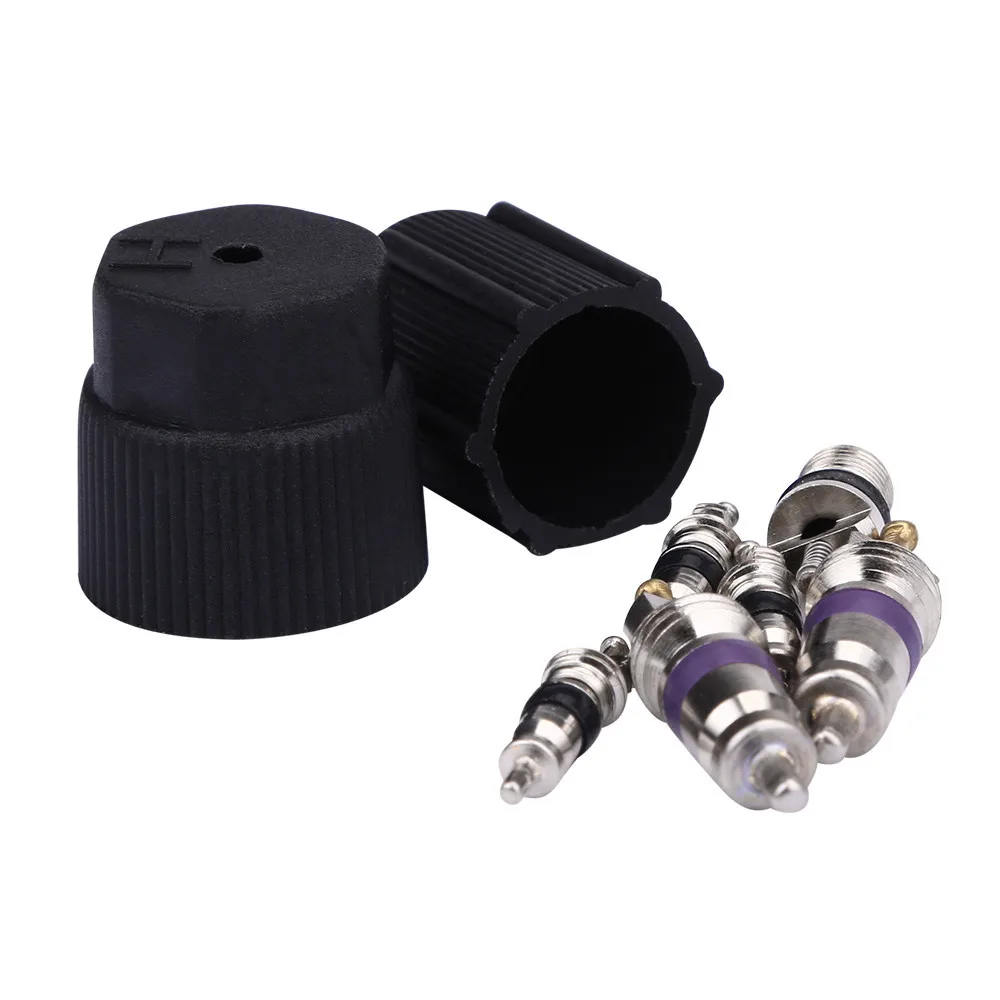 Система переменного тока крышка и клапан сервисный комплект + Schrader Клапан Ядро