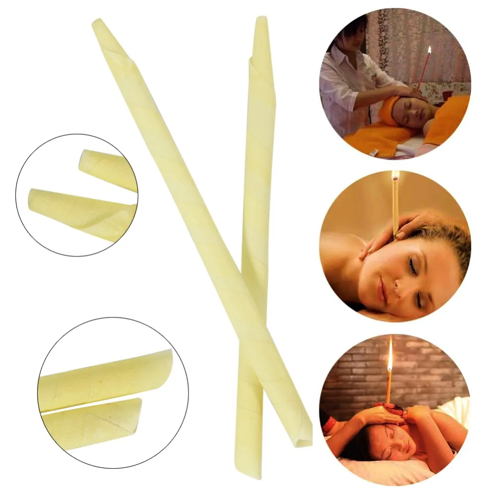 

Упаковка из 12 пар картонных свечей Beewax, натуральное чистое эфирное масло, полый конус, уход за горячими ушами, термосвеча для ушей