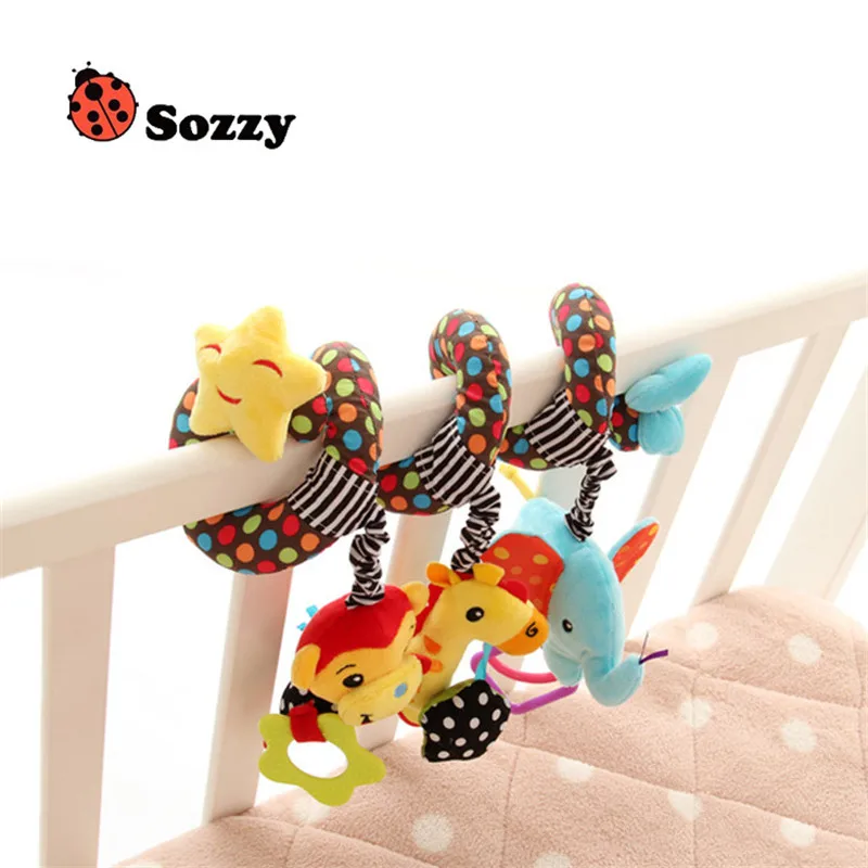 Sozzy 1 шт. музыкальная многофункциональная автомобильная кровать подвесная кровать детские игрушки с колокольчиком развивающие игрушки Погремушки для детей - Цвет: star
