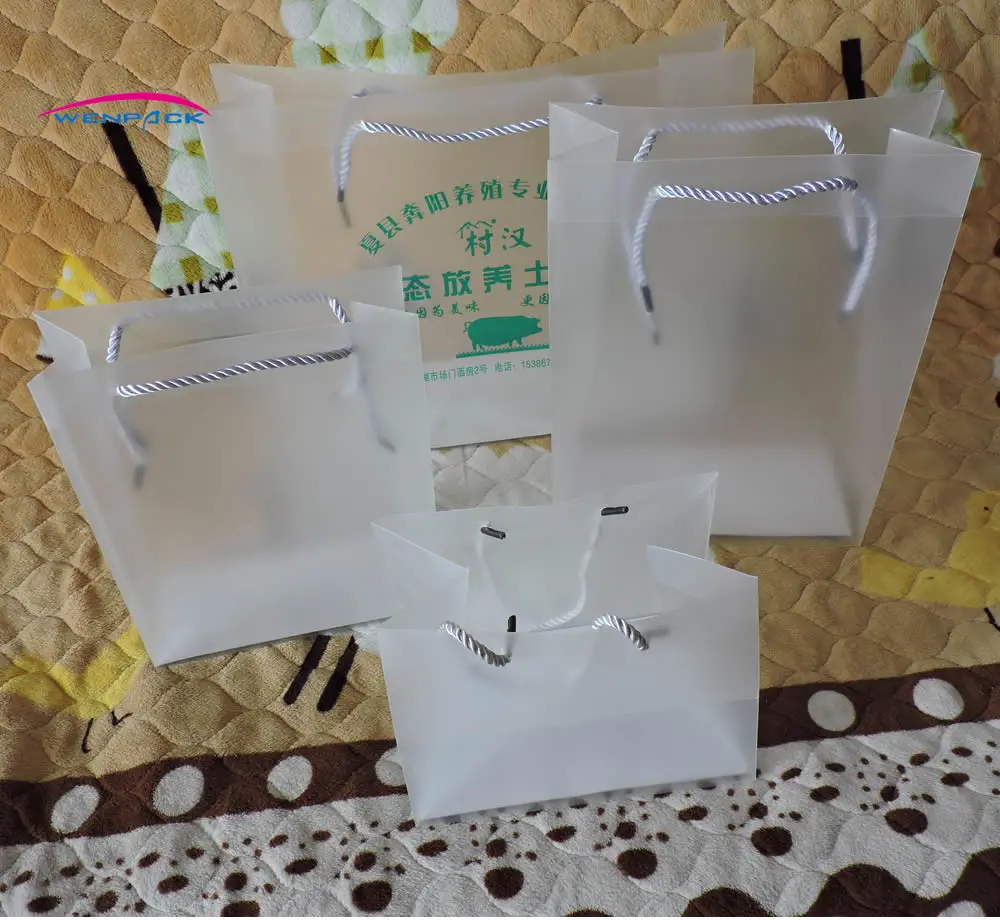 Пользовательский Печатный шоппинг Матовый pp Подарочный пакет/пластиковая