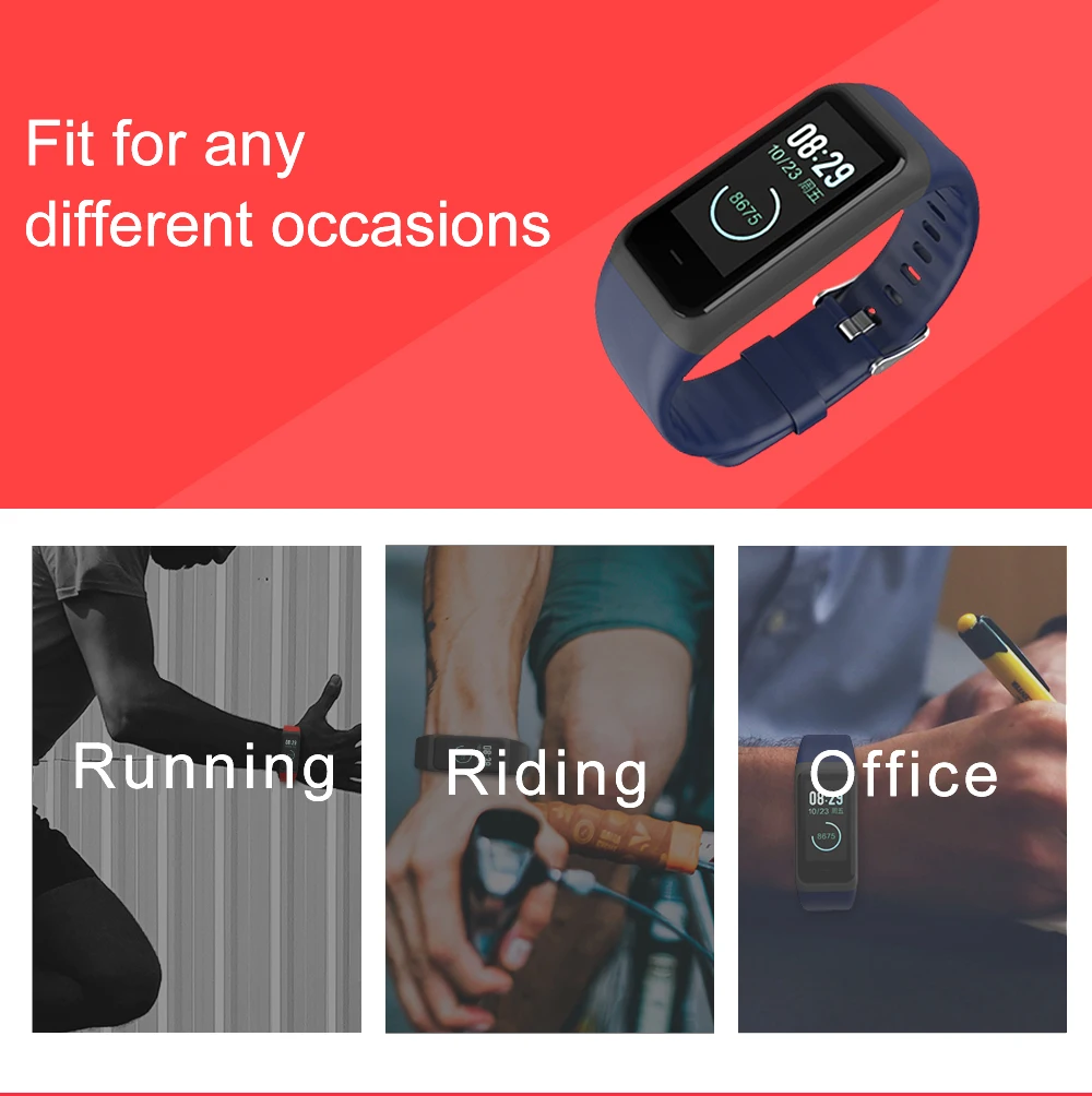 SIKAI силиконовый ремешок для часов Huami Amazfit Cor 2 сменный удобный цветной браслет ремешок для часов Huami Amazfit Cor 2 ремешок