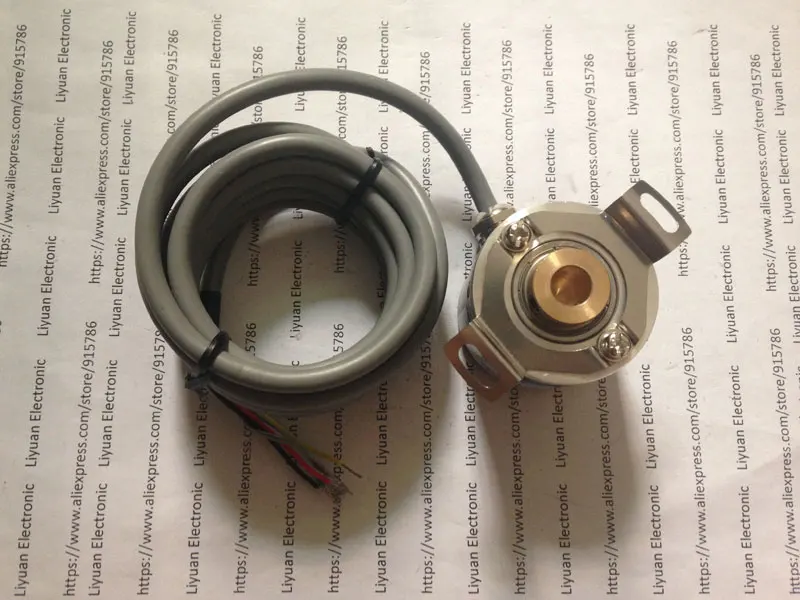 Free Shipping! 1pc Photoelectric rotary encoder hollow shaft ZKP3808 1000 pulse ABZ three phases 5-24V |