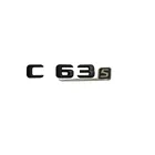 Черный матовый чехол для багажника автомобиля C63s, эмблема, эмблема, наклейка для Mercedes Benz AMG C Class C63 S AMG