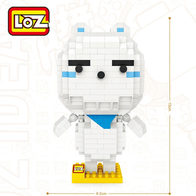 LOZ мини блоки головок Пластик подарок игрушка ABS мультфильм животных Лев Diy Buiding