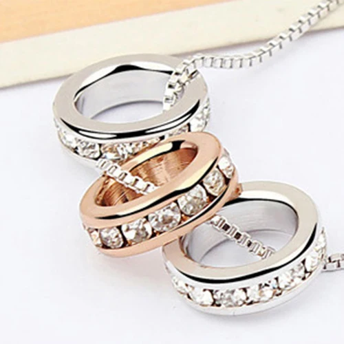 Привлекательный Для женщин Симпатичные Серебряные золотые тройной инкрустация