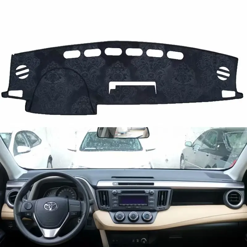 Фланелевый коврик для приборной панели Toyota Rav4 Xa40 2013 2014 2015 2016 2017 2018 | Автомобили и