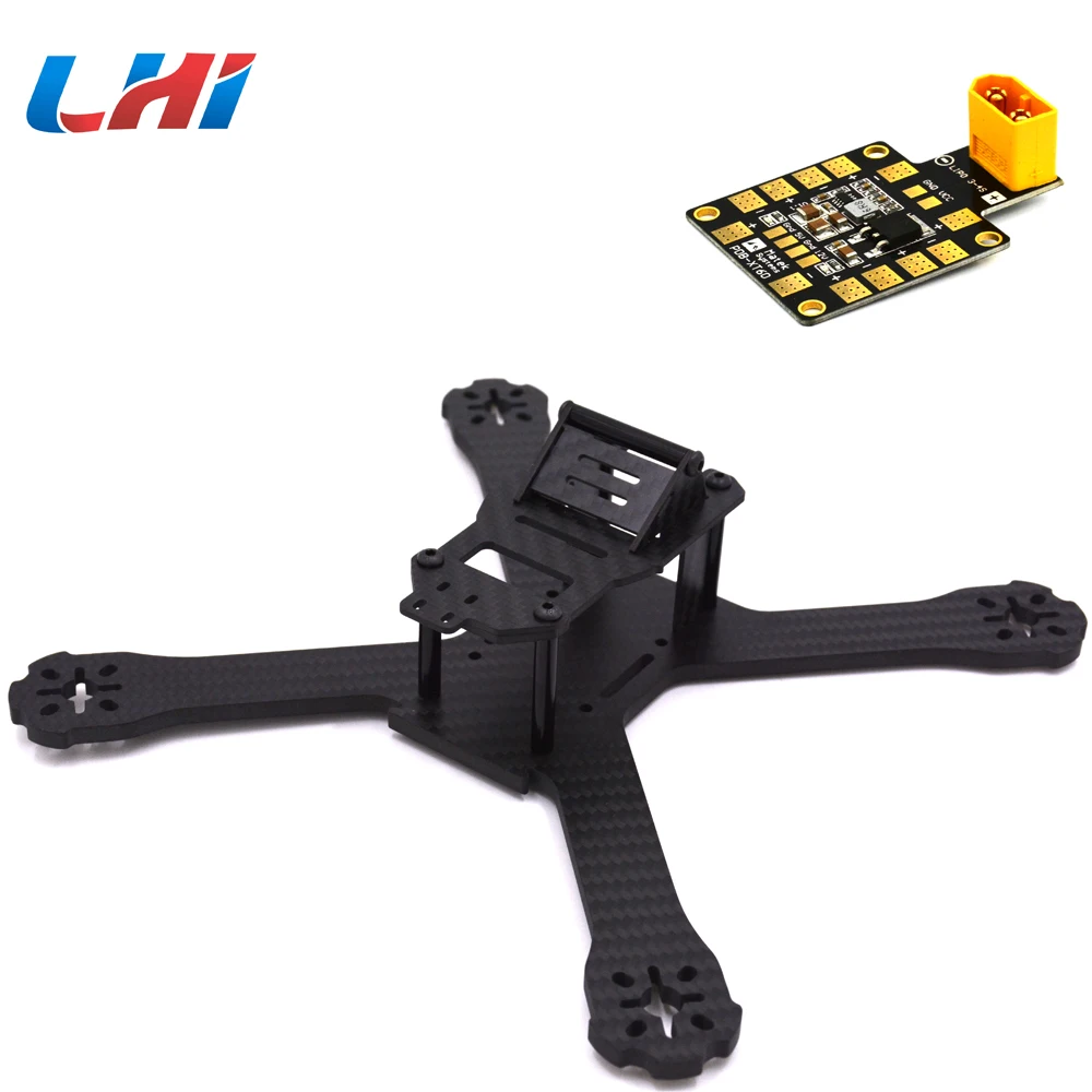 X210 V + 214mm 6K Углеродное волокно FPV Гоночная рама 4 мм Arm w/LED доска 5V & 12V PDB | Игрушки и
