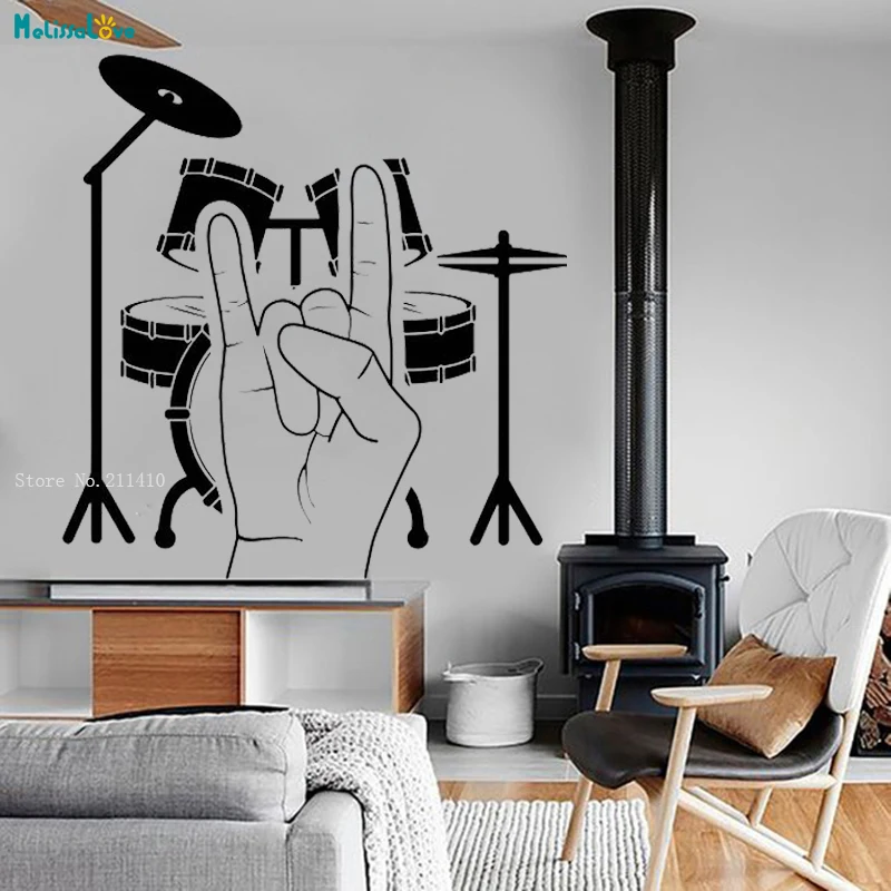 Виниловый барабан для стен настоящий Музыкальный камень тяжелая музыка