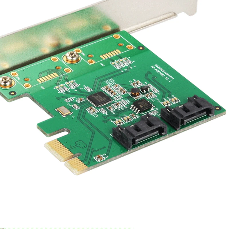2 Port SATA 6Gbps PCI Express Controller Card RAID 0 RAID1 + PCI-e to 3.0 Multiplier Low Profile Bracket | Компьютеры и офис