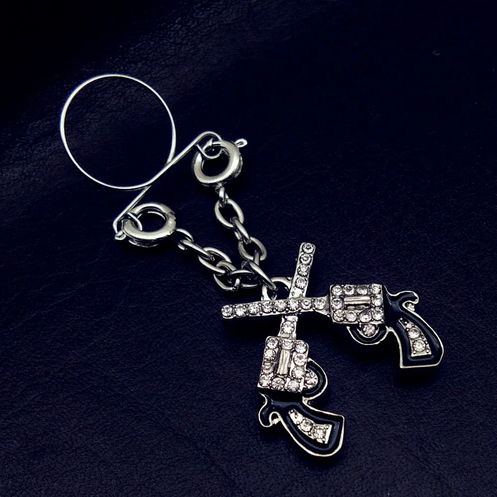 2 piece Punk Rock Sexy Love double gun Nipple Ring Shield Rings Body Piercing Jewelry Teeth Bar Women Gift | Украшения и