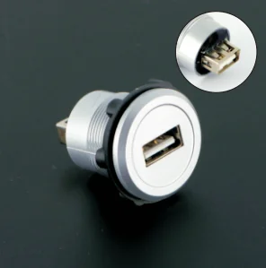 Экономичная пластиковая розетка типа USB2.0 от A до Female 22 мм|Соединители| |