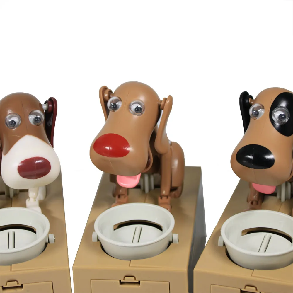 Жадный Роботизированный собачий банк Choken Bako Puppy Money Box голодная собака монета