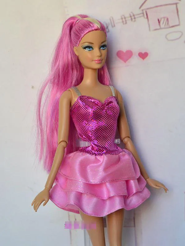 15 стилей на выбор, праздничные подарки для девочек, подарок, кукольные аксессуары, костюм Короткое свадебное платье одежда с бобтейлом для куклы BB 1:6 - Цвет: D