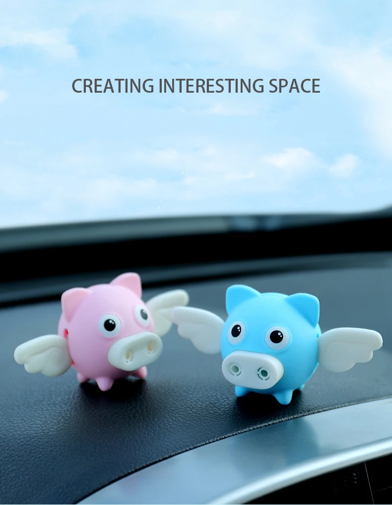 Car Perfume Air Freshener Cartoon Diffuser Vent Clip Parfum Vanilla New Car Smell Fragrance Oil Auto Scent Refresher Essential