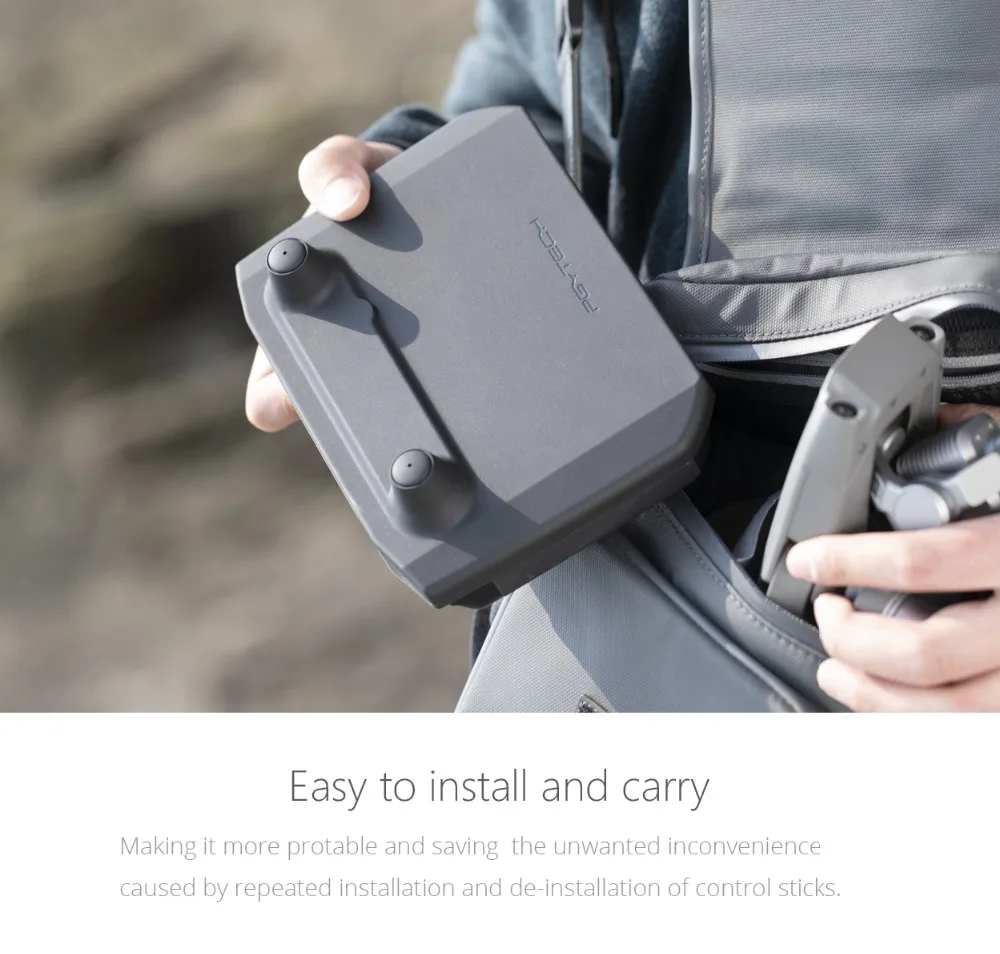 PGYTECH Защита от солнца капот Carring PU Сумка для DJI умный пульт дистанционного управления Лер защита для DJI Mavic 2 Аксессуары для дрона