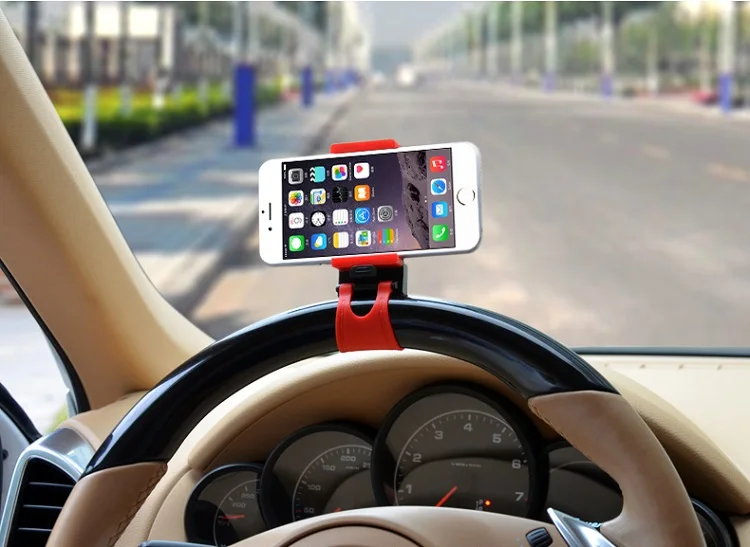 Универсальное гнездо-держатель для телефона на руль автомобиля Huawei P Smart Honor 9 Lite Y7