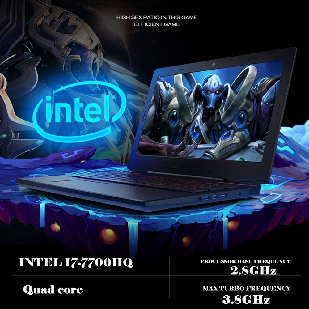 Feed me 15 6 дюймовый игровой ноутбук NVIDIA GTX1060 Intel I7 7700HQ DDR4 6G видеокарта для офисной