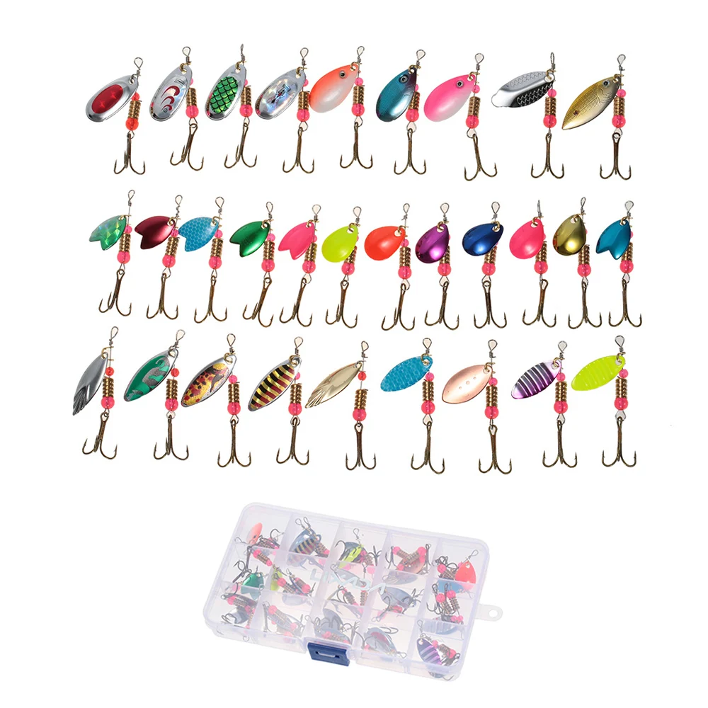 Lixada 30 шт. приманки для рыбной ловли блестящие металлические блёстки оболочка