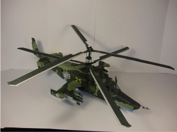Высококачественный российский 50 дневный черный Акулий вертолет 3D модель из