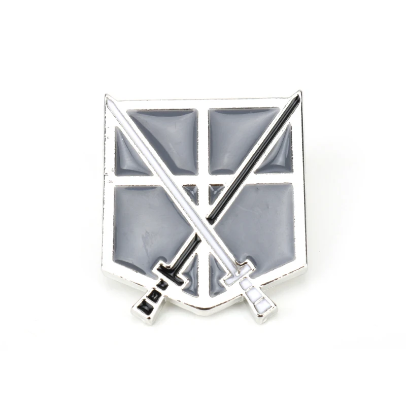 Ювелирные изделия из комиксного аниме фильма атака гигантские Броши Крест Меч