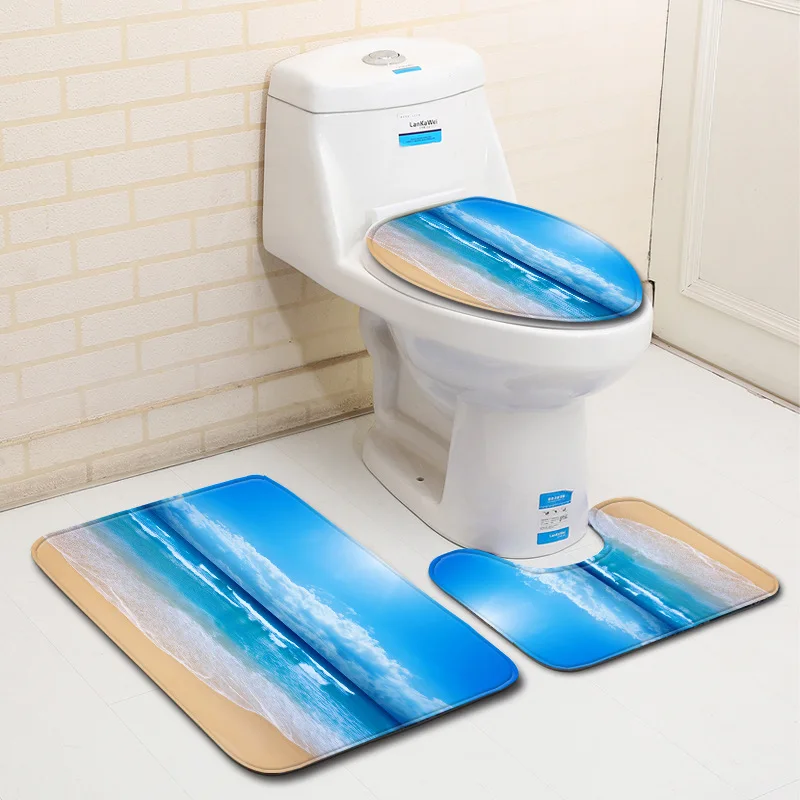 Zeegle живописный коврик для ванной с рисунком Ванная комната пьедестал коврики