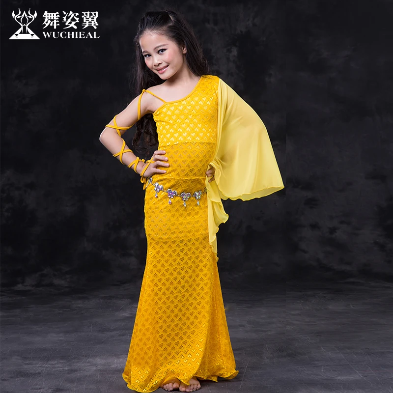 Костюм для танца живота Bellydance Хлопковое платье 2017 г. Wuchieal новые детские костюмы