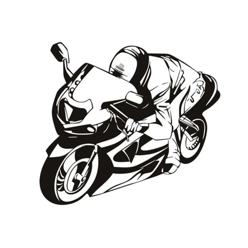 

17.5cm*16cm Cool Personality Vinyl Motorcycle Car Sticker Decal Movement S2-0086
