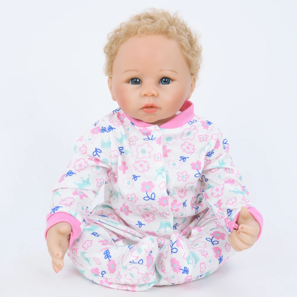 

22" Handmade Soft Cloth Body Reborn Baby Dolls Alive Lifelike Real Dolls Realistic Bebe Reborn Babies Children's Gift Toys