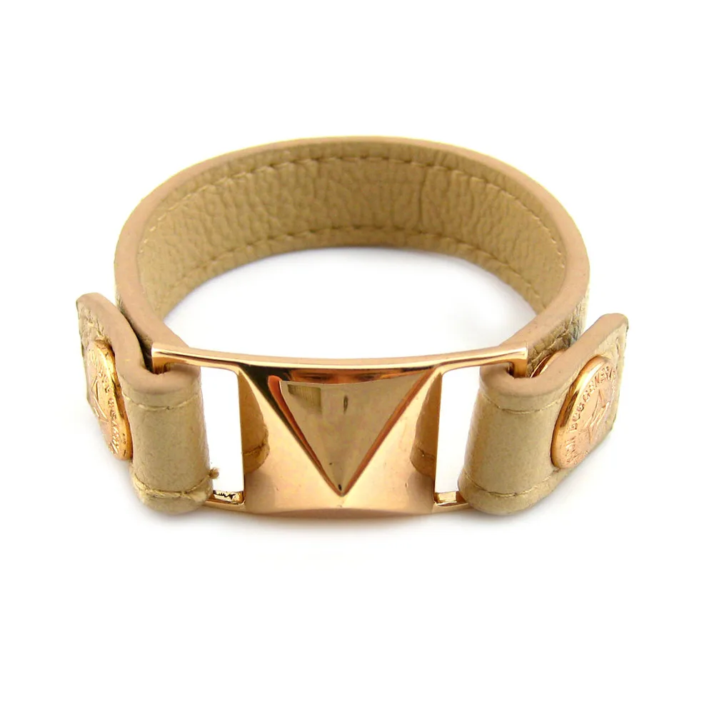 Finest Fashion Genuine Leather Bracelets Vintage Gold Star With Apricot Zinc Alloy shiny Bracelet Jewelry | Украшения и