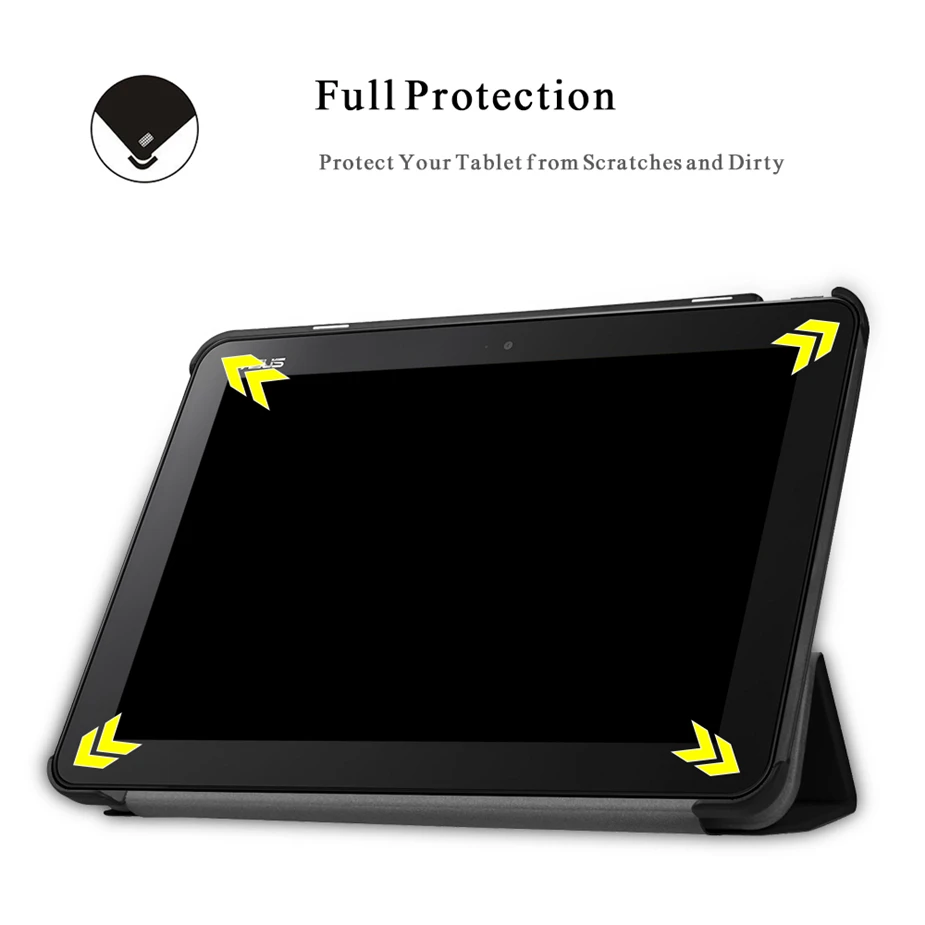 Ультратонкий чехол-книжка из искусственной кожи с подставкой для планшета умный