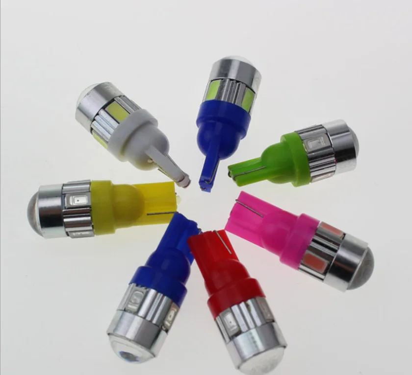 1 шт х T10 5630 6SMD Автомобильный светодиодный Клин боковой светильник лампа 147 184 192 158